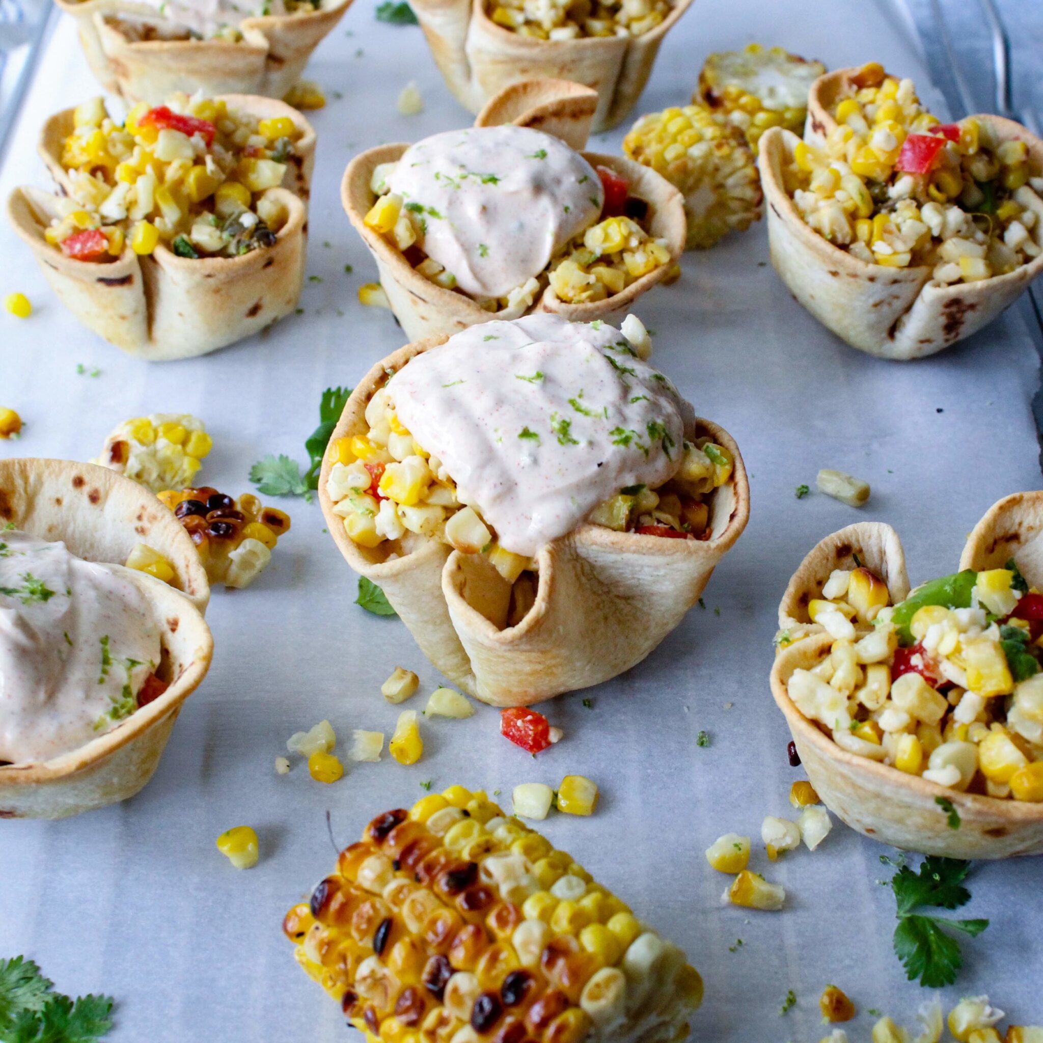 Skinny Elotes Tortilla Cups Mom Under Pressure