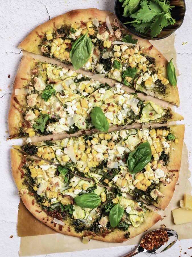 Hariyali Pesto Paneer Pizza Mom Under Pressure