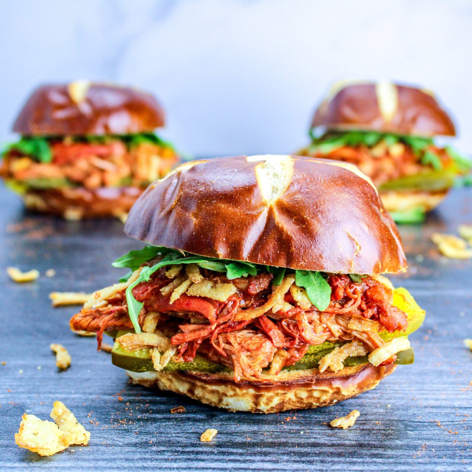 Chicken Tikka Masala Sliders with Caramelized Onions - Mom Under Pressure