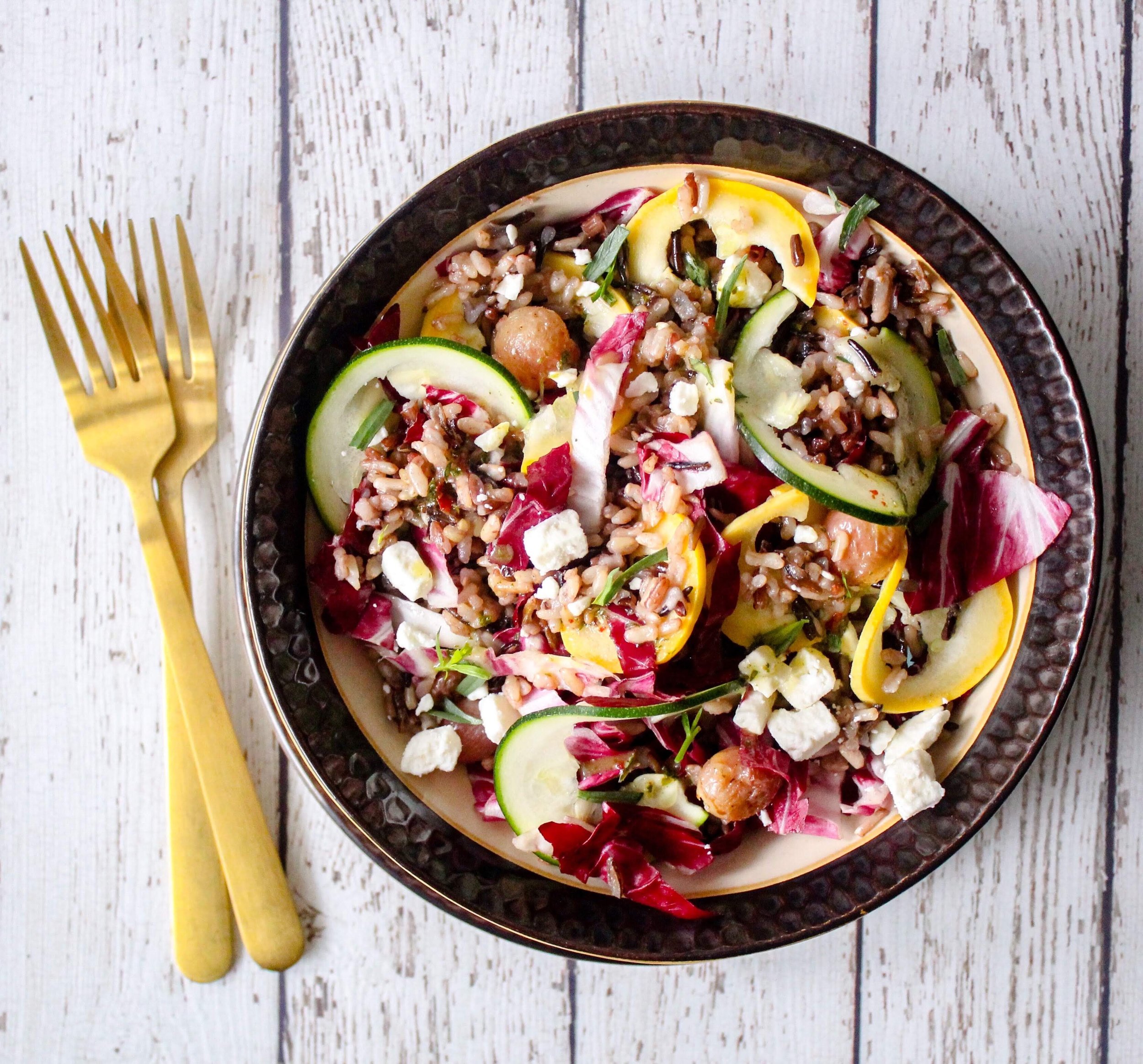 Wild Rice Salad with Blistered Grapes and the Easiest Tarragon Dressing ...